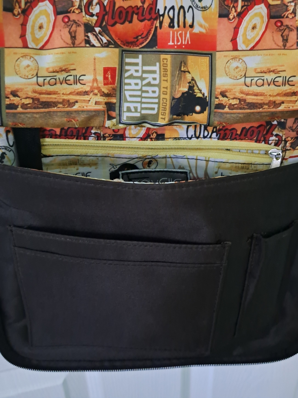 Brown Crossbody Organizer Travel Bag - Picture 9 of 9